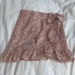 floral wrap skirt